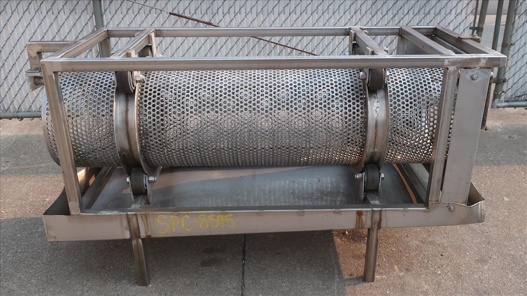 Vibratory Screener and Sifter 15.5 dia x 60 long trommel screener Stainless Steel2