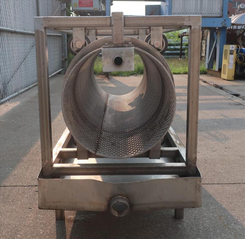 Vibratory Screener and Sifter 15.5 dia x 60 long trommel screener Stainless Steel3