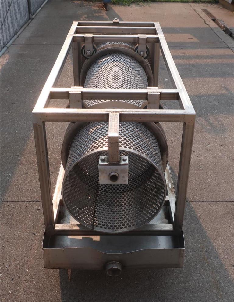 Vibratory Screener and Sifter 15.5 dia x 60 long trommel screener Stainless Steel4