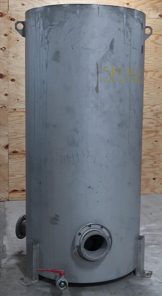 Tank 350 gallon vertical tank, Stainless Steel, flat