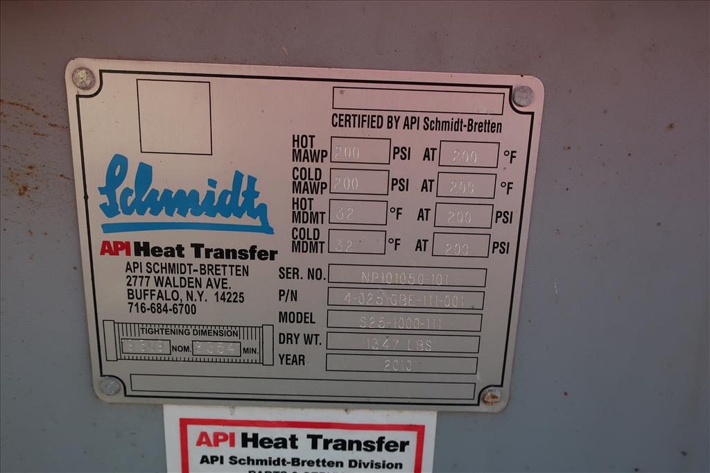 Heat Exchanger 295.92 sq.ft. API Schmidt plate heat exchanger, Stainless Steel4