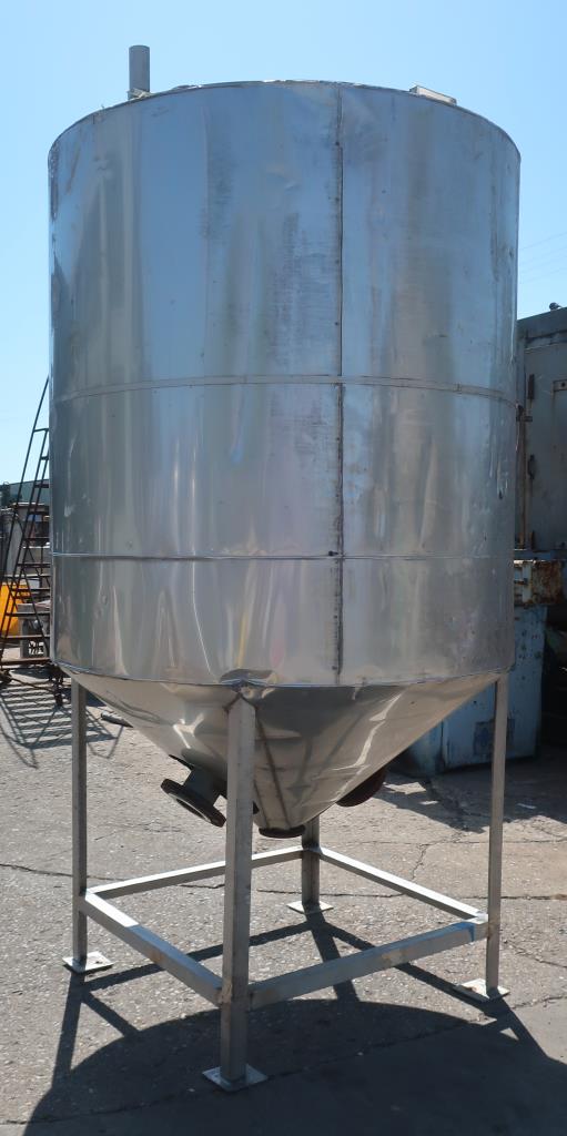 Tank 715 gallon vertical tank, Stainless Steel, 1.5 jacket, conical bottom3