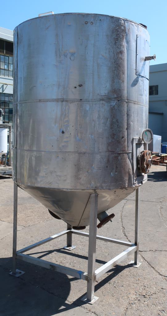 Tank 715 gallon vertical tank, Stainless Steel, 1.5 jacket, conical bottom4