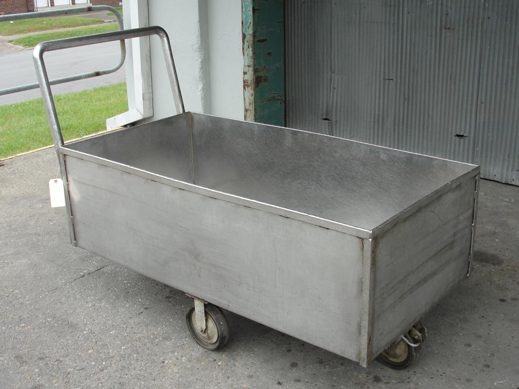 Tank 40 gallon tub, Stainless Steel, flat bottom2