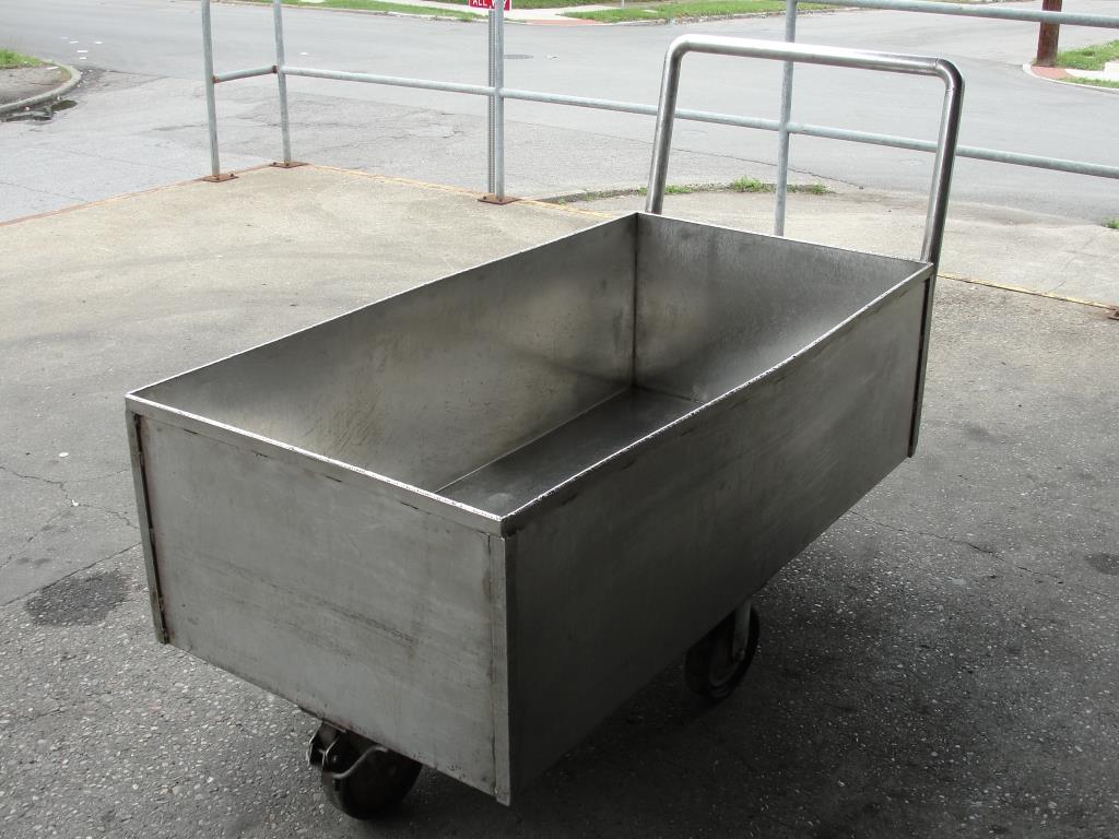 Tank 40 gallon tub, Stainless Steel, flat bottom3