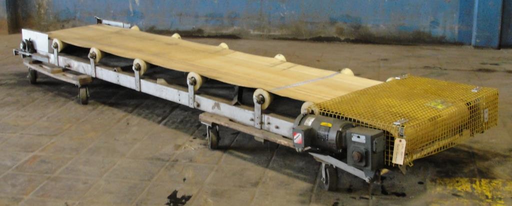 Conveyor Griffin and Company belt conveyor Stainless Steel, 29.5 wide x 150 long