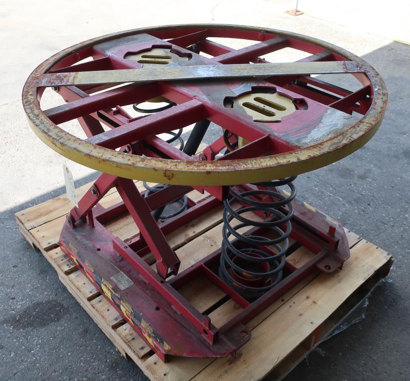 Material Handling Equipment scissor lift table, 4400 lbs. Southworth model PP360-R4, 43 dia. platform3
