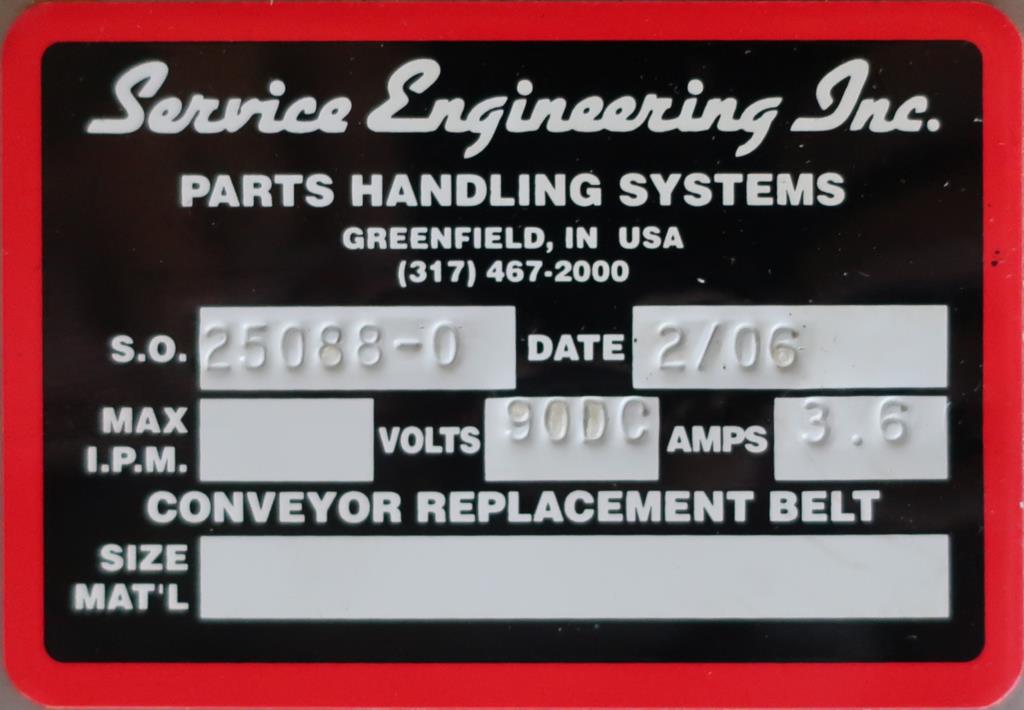 Conveyor Service Engineering, Inc. inclined belt conveyor Stainless Steel, 12 wide, 70.5 discharge height6