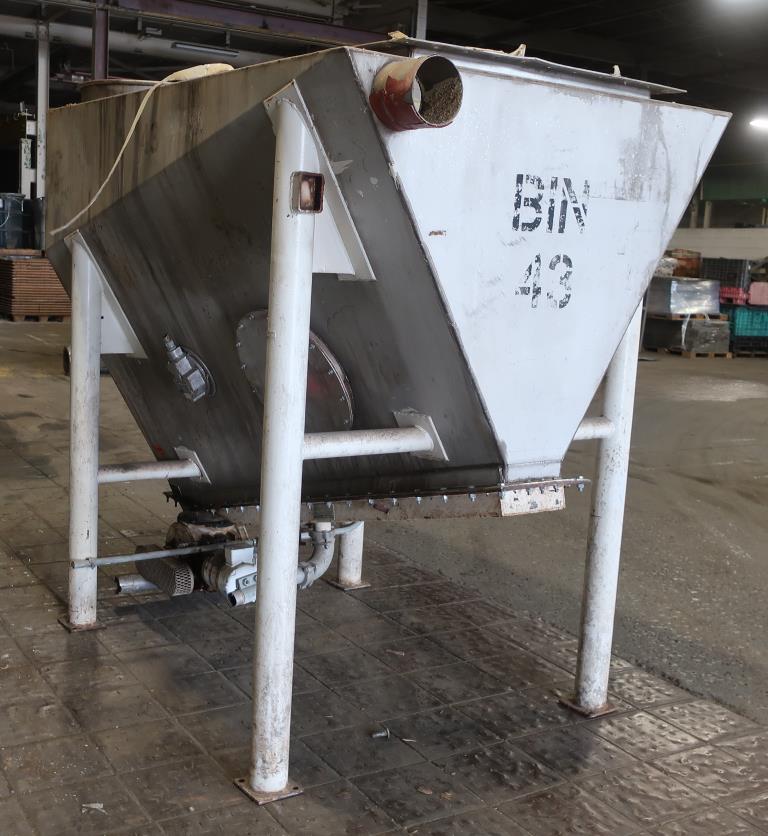 Bin Hopper Silo 96 cu.ft., bulk storage bin, Stainless Steel4