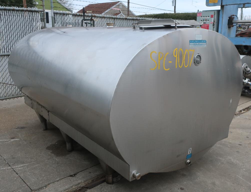 Tank 1000 gallon horizontal tank, Stainless Steel1