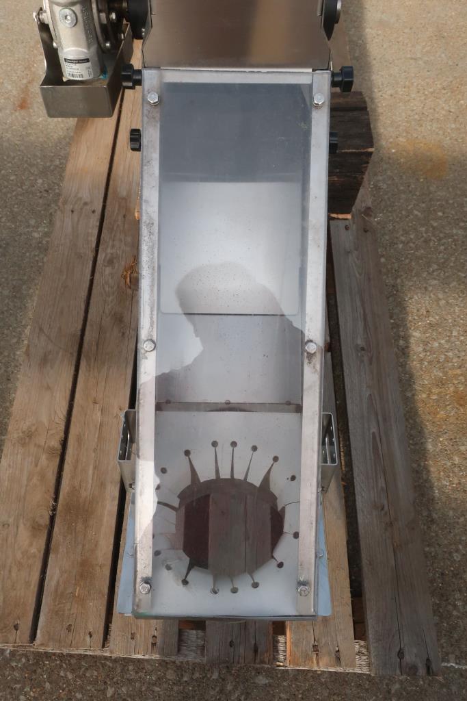 Conveyor Elevatore Unico inclined belt conveyor Stainless Steel, 6 wide x 86 long5