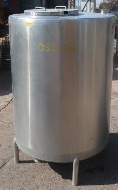 240 gallon vertical tank, stainless steel, sloped bottom