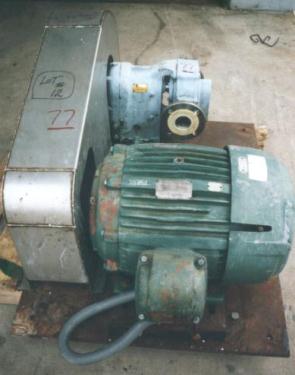 Pump 2.5 inlet Waukesha positive displacement pump model 125, 20 hp, 316 SS