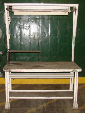 Miscellaneous Equipment work bench, 30 x 60 Plywood over fiberboard top