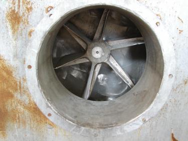 Blower centrifugal fan Garden City size 17 model RF-2, 10 hp, Stainless Steel Contact Parts