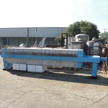 Industrial Filters & Filtration Equipment 194 cu ft JWI recessed plate filter press model 1450mm, Polyethylene