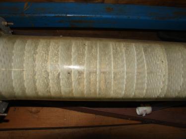 Distillation Column and Still Karr sieve tray distillation column, 110 reciprocating poly seive trays, Glass