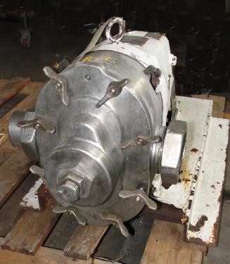 Pump 3 inlet Waukesha positive displacement pump model 130, Stainless Steel