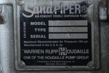 Pump 2 SandPiper diaphragm pump, CS