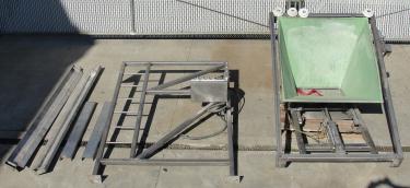 Bin Hopper Silo 10 cu.ft., bulk storage bin, Stainless Steel