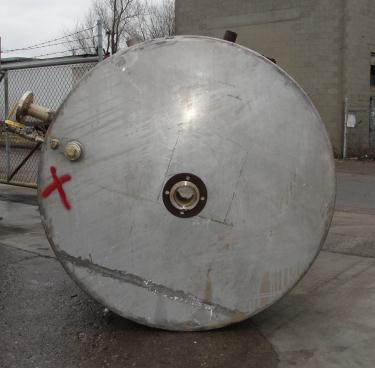 Tank 700 gallon vertical tank, Stainless Steel, flat bottom