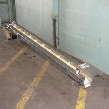 Conveyor belt conveyor Stainless Steel, 4 wide x 120 long