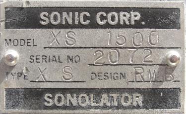 Homogenizer 40 hp Sonic Corp/Moyno inline homogenizer model XS-1500, 8 inlet, Stainless Steel