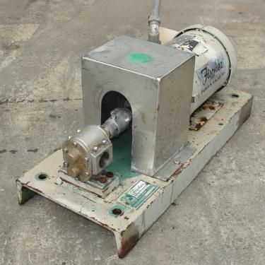 Pump 1 inlet Fischer positive displacement pump 1 hp, Stainless Steel