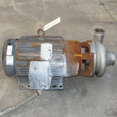 Pump 3x2.5x6.5 AMPCO centrifugal pump, 20 hp, 316 SS