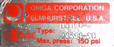 Capping Machine Origa Corporation overcapper model D5100-3, 6