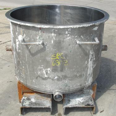 Mixer and Blender 100 gallon Ross change can Stainless Steel 39.25 inside diameter 27.5 inside height
