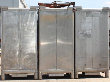 Material Handling Equipment tote unloader Metal Craft 70 cu.ft. 4000 lbs capacity (3) 70 cuft  aluminum totes included