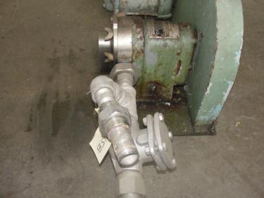 Pump 1 inlet Waukesha positive displacement pump model 10, Stainless Steel