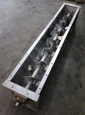Conveyor screw conveyor Stainless Steel, 9 dia x 72l