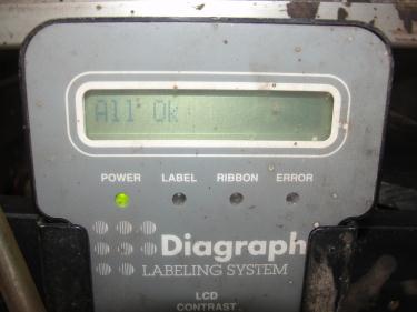 Labeling equipment Diagraph pressure sensitive labeler model PA/4000, Tamp-on