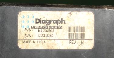 Labeler Diagraph pressure sensitive labeler model PA/4000, Tamp-on