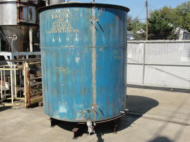 Tank 1110 gallon vertical tank, Stainless Steel, flat bottom