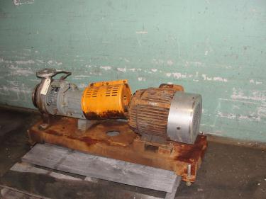 Pump 3x2-7/60 Durco centrifugal pump, 15 hp, 316 SS
