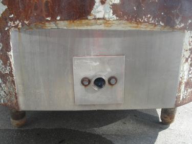 Tank 350 gallon vertical tank, Stainless Steel Contact Parts, atmospheric jacket