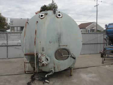 Tank 1700 gallon horizontal tank, Stainless Steel Contact Parts