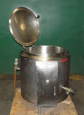 Kettle 40 gallon Groen hemispherical bottom kettle, 30 PSI psi jacket rating, Stainless Steel
