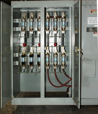 Transformers and Switchgear Culter-Hammer & Westinghouse switchgear model WLI  Load Interrupter Metal Enclosed Switchgear 2400 volts, 350 amps