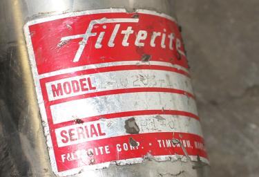 Filtration Equipment 1 NPT Filterite Corp. cartridge filter model LMO20S-1, Stainless Steel