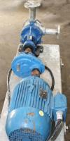 Pump 2 inlet Viking Pumps Inc. positive displacement pump model KK4724, 5 hp, Stainless Steel