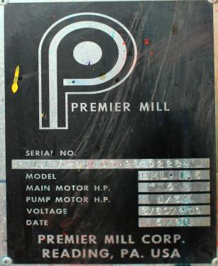 Mill Premier horizontal media mill model ML 1.5, 1.5 liter, Stainless Steel Contact Parts