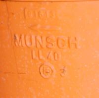 Pump 65x40x280 mm Munsch Chemie-Pumpen vertical centrifugal pump model TNP-KL 65 40-250, Polypropylene
