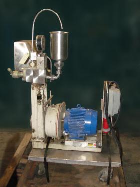 Homogenizer 3 hp Gaulin homogenizer model 15M8TBA, Max 8,000 psi, 2 stage