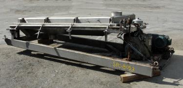 Vibratory Screener and Sifter 24 sq.ft. Rotex rectangular shaker screener, Stainless Steel Contact Parts