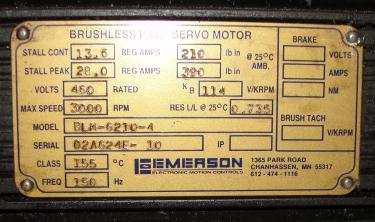 Miscellaneous Equipment Emerson model BLM-6210-4 CS