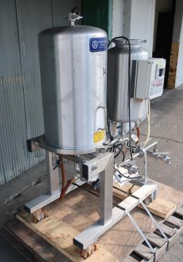 Filtration Equipment 2 sq. meter Spadoni Meccanica horizontal plate filter up to 2.2 gpm capacity, Stainless Steel